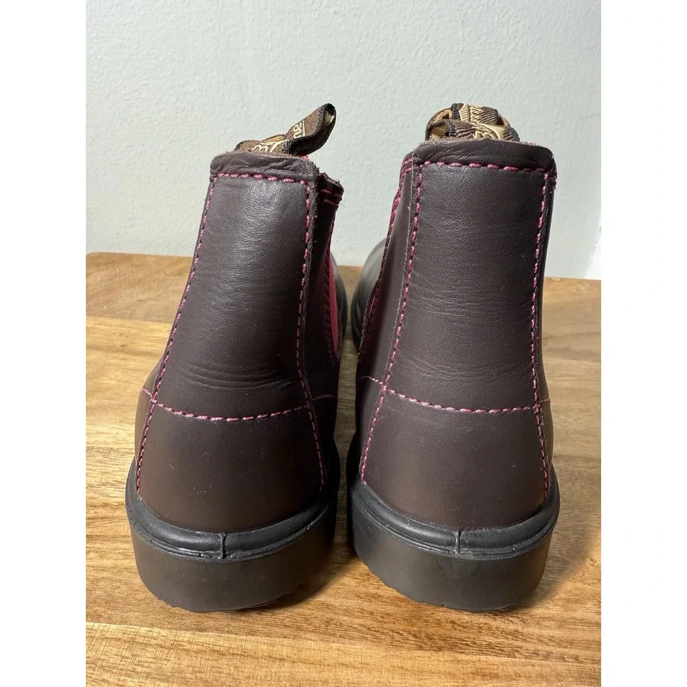 Blundstone 1410 Boots Big Kids US 4 Leather Pull-On‎ Chelsea AU 3 Black Pink